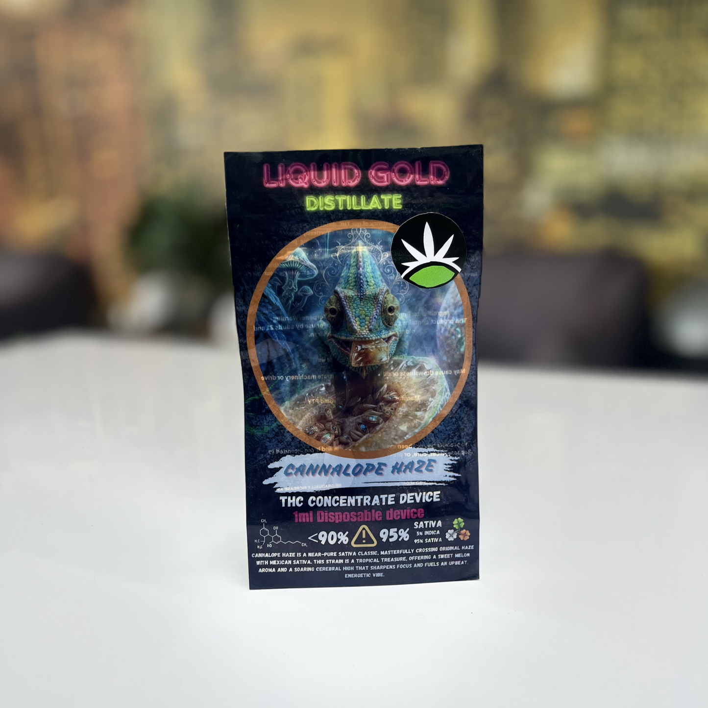 Liquid Gold Distillate - Sativa Cannalope Haze 1ml | THC Vape Johannesburg | Dis-can