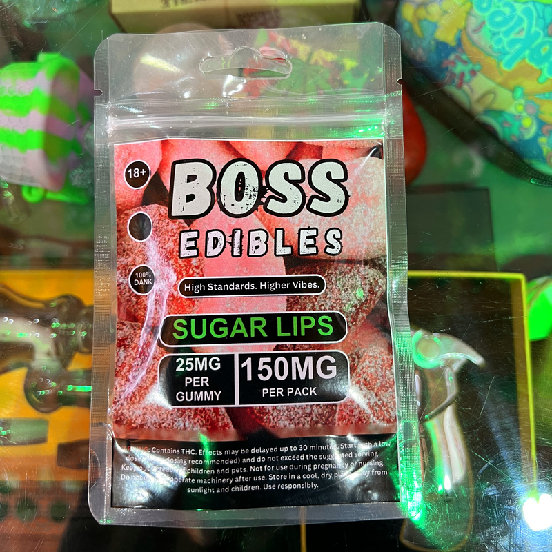 Boss Edibles - Sugar Lips 150mg (6 Gummies) | THC Gummies Johannesburg | Dis-can - Image 1