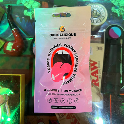 Cannalicious - Yummy Gummies 60mg (3 Gummies) | THC Gummies Johannesburg | Dis-can