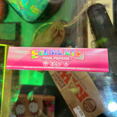 Elements Pink King Size Slim Rolling Papers | Premium Cannabis Pre-Roll | Dis-can Johannesburg - Image 1