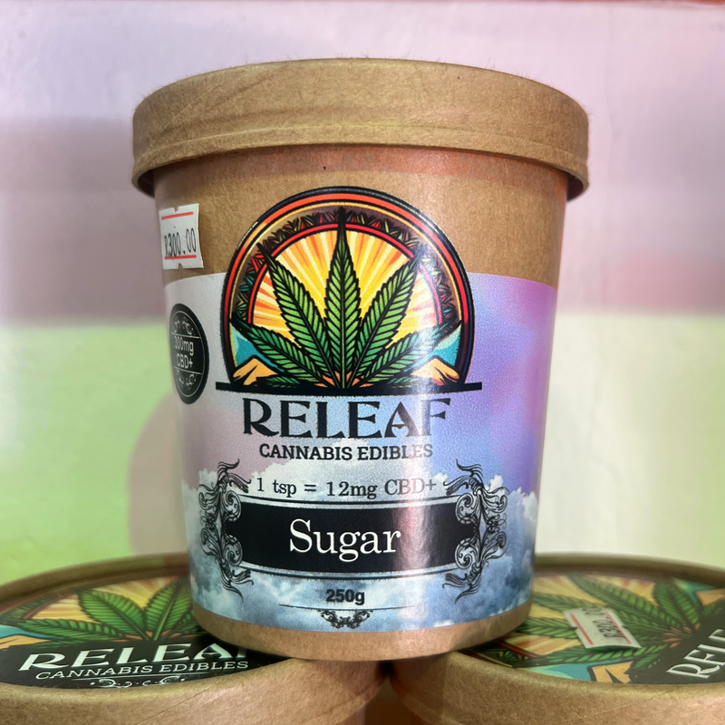 Releaf Cannabis Edibles - Sugar 300mg (250g) | Cannabis Edibles Johannesburg | Dis-can - Image 1