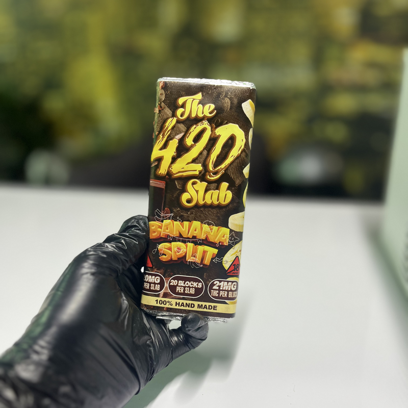 The 420 Slab - Mint Crisp 420mg (21 Chocolate Blocks) | Cannabis Chocolate Gauteng | Dis-can
