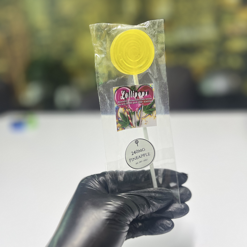 Zollipops Edibles - Pineapple Flavoured Lollipops 240mg | Cannabis Edibles Johannesburg | Dis-can