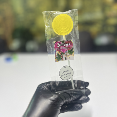 Zollipops Edibles - Pineapple Flavoured Lollipops 240mg | Cannabis Edibles Johannesburg | Dis-can